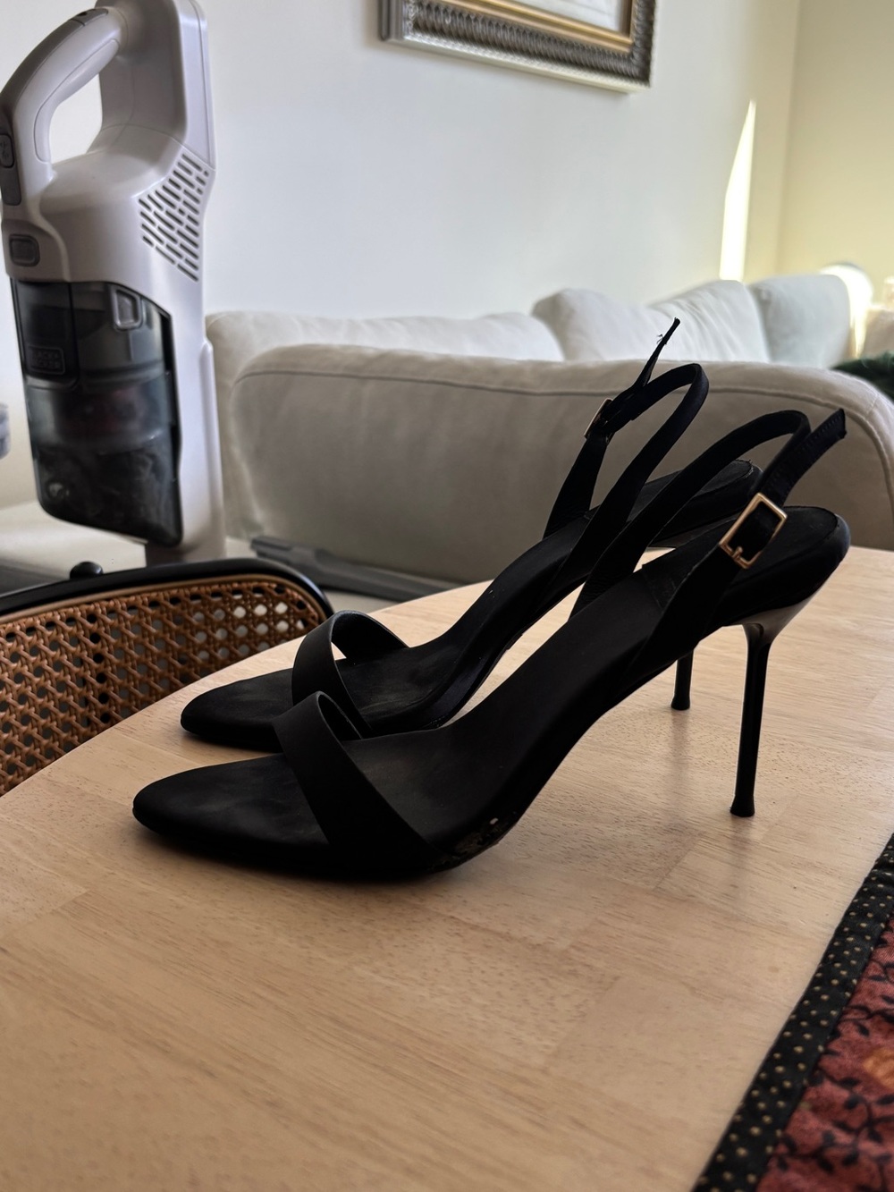 Jeffrey Campbell Black Satin Women’s Heels